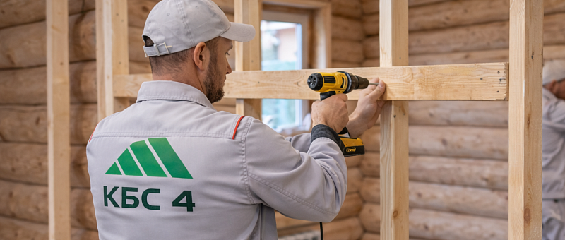 Установка каркасных межкомнатных перегородок