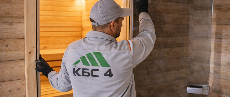 Установка дверей в бане