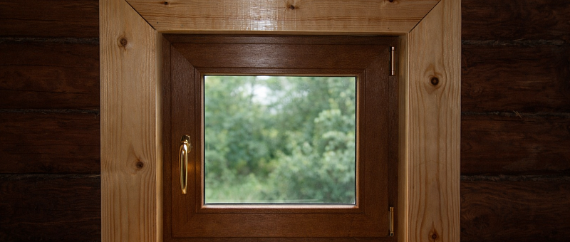 Установка окон в бане