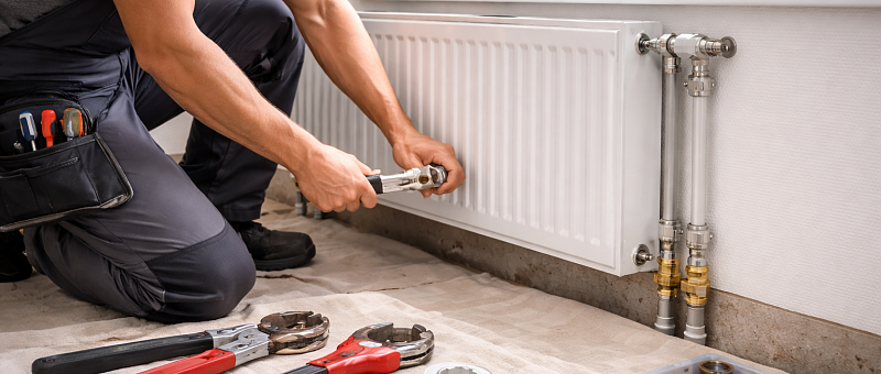Установка радиаторов отопления