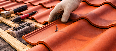 Монтаж керамической черепицы